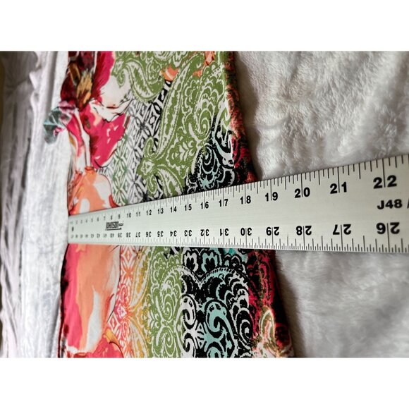 Chico's Womens V-Neck Short Sleeve Floral Cross-Back Dress Size 0 Multicolor - Picture 8 of 13